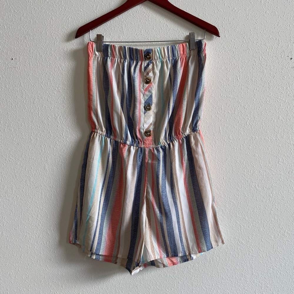 strapless romper - Picture 4 of 11